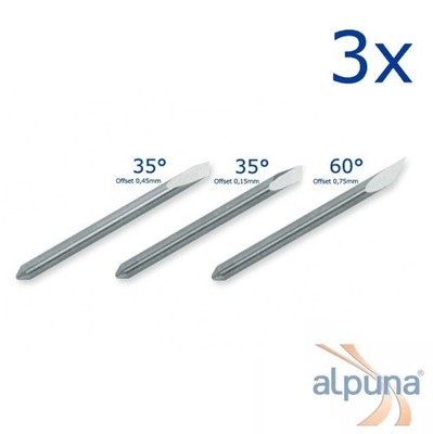 3 Plottermesser 35° Offset 0,45 f Summa D Summagraphics - ALPUNA Qualitätsmesser