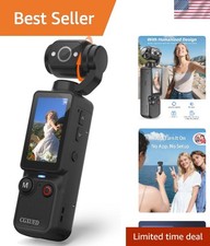 Compact Vlogging Camera with 180 Rotating Head 7 Hour Battery Life - Perfe...