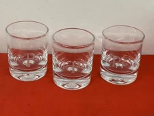 SIMON PEARCE  --  ASCUTNEY  --  DOUBLE OLD FASHIONED GLASSES, MONOGRAMMED  --  3
