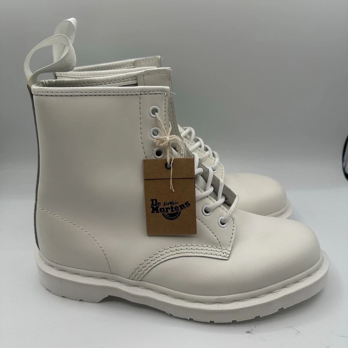 Dr. Martens Leather Upper White Boots for Men for Sale | Shop New