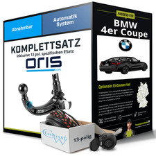 Für BMW 4er Coupe Typ G22 , G82 Anhängerkupplung abnehmbar +eSatz 13pol 20- kpl.