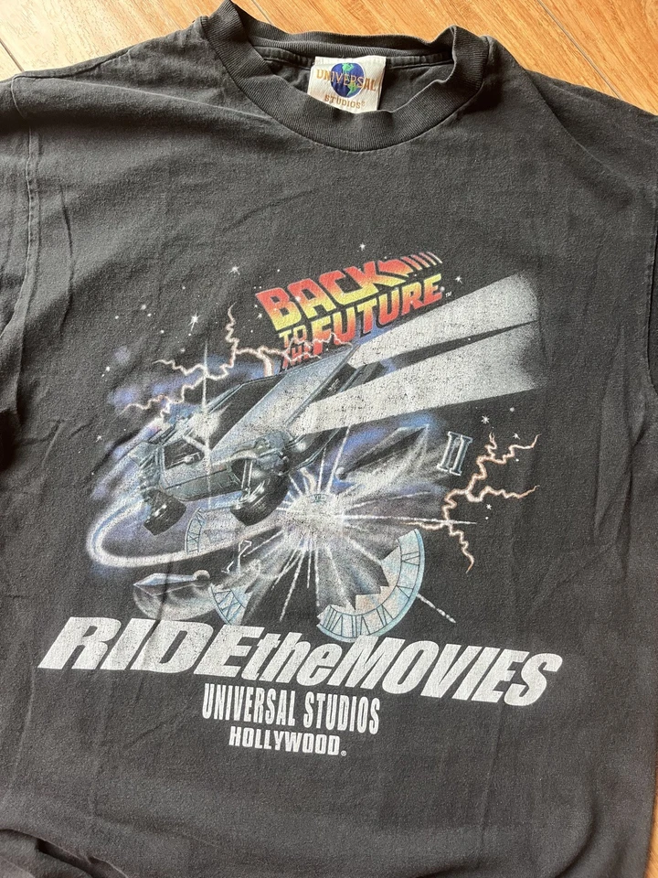 Vintage 90s Back To The Future Ride The Movies Universal Studios T-shirt medium - Image 2 of 4