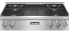 Miele 36” Gas Rangetop with Grill – Natural Gas Out of Box