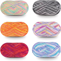 Handstrickgarn, 6X50G Acryl Wolle Zum Stricken,Farbe Acryl Wolle Zum HäKeln | Hä