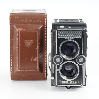 ★希少美品★ ROLLEI Carl Zeiss SLシリーズ #836 RARE] ROLLEI MAGIC 6x6 Auto TLR Camera w/ Xenar 75mm Lens & Case