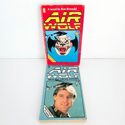 Airwolf Ron Renauld Book 1 and 2 Trouble from Within Paperbacks Free Postage