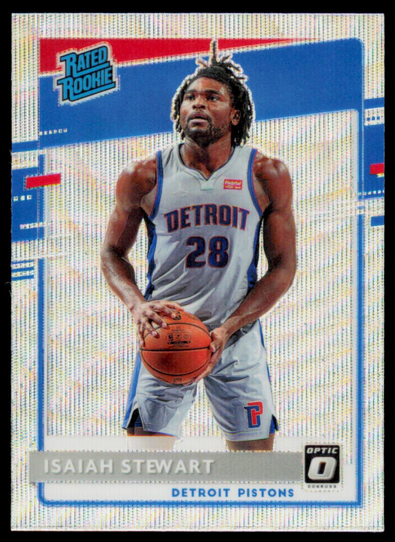 2020-21 Donruss Optic Isaiah Stewart 166 Fanatics Detroit Pistons