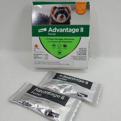 Advantage II Topical Flea Treatment for Ferrets 1+ lbs, Vet-Recommended,