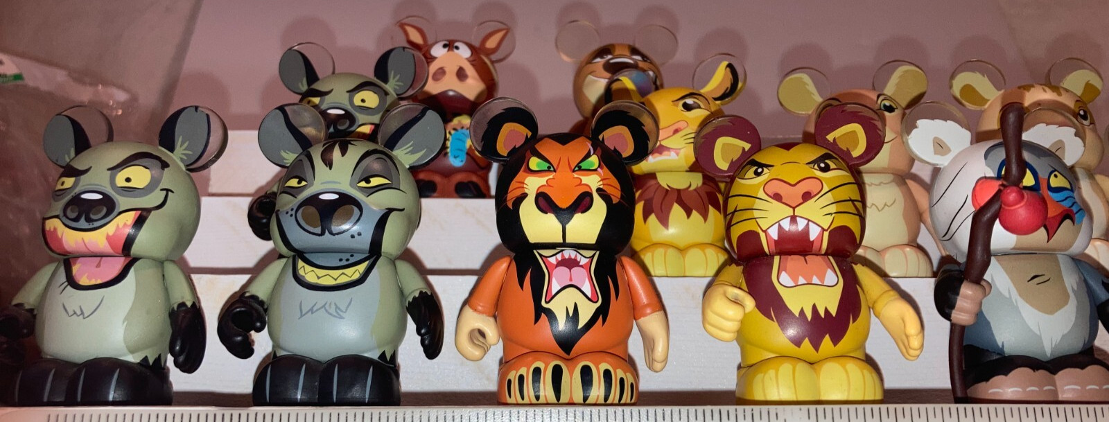 Disney VINILO Rey León SIMBA Ed CHASER Mufasa PUMBA Rafiki CICATRIZ Timón Zazu
