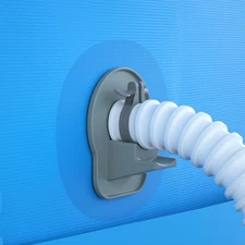 2 Pack Swimming Pool Pipe Holders, Above Ground 2 Pack, Gray 