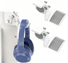2-Pack Monitor Stand for Headphones and Headsets, Clamp-On Adjustable Headset Ho