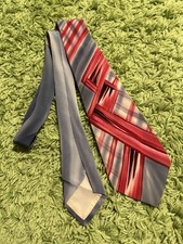 1940s 1950s vintage swing tie necktie hand painted geometric