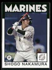 2021 Topps NPB #86-SN Shogo Nakamura 1986 Topps Baseball Chiba Lotte Marines