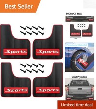 4pcs Universal Rubber Car Mud Flaps - Durable Splash Guards For Trucks Suvs