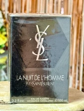Vintage Sealed 2011 Batch  YSL La Nuit de L'Homme 3.3 oz 100 ml