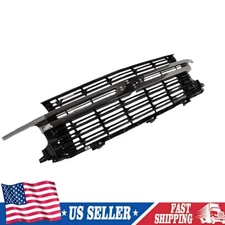 For 2021-2024 Chevy Tahoe / Suburban HC Style Front Mesh Grille Gloss Black