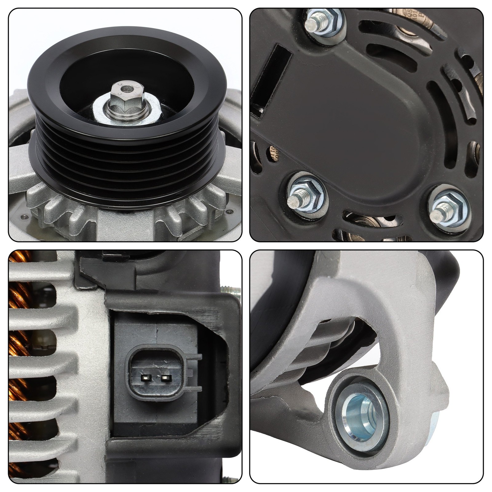 For Dodge Chrysler Jeep Wrangler 2008-11 11294 New Alternator 3.8L 140A 12V CW thumbnail 11