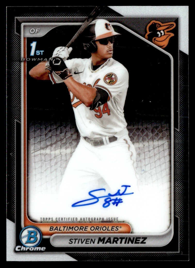 2024 Bowman Chrome 1st Auto Stiven Martinez #CPA-SM