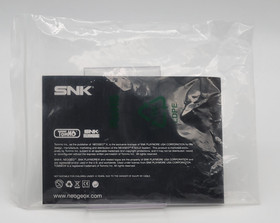 Neo Geo X Gold Limited Edition Instruction Manual with Bag ONLY System Booklet