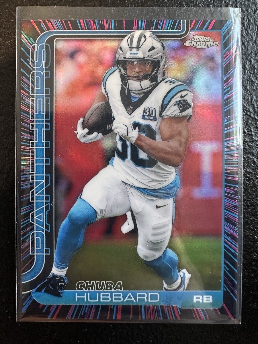 2025 Topps Chrome Chuba Hubbard Neon Pulse SSP | eBay