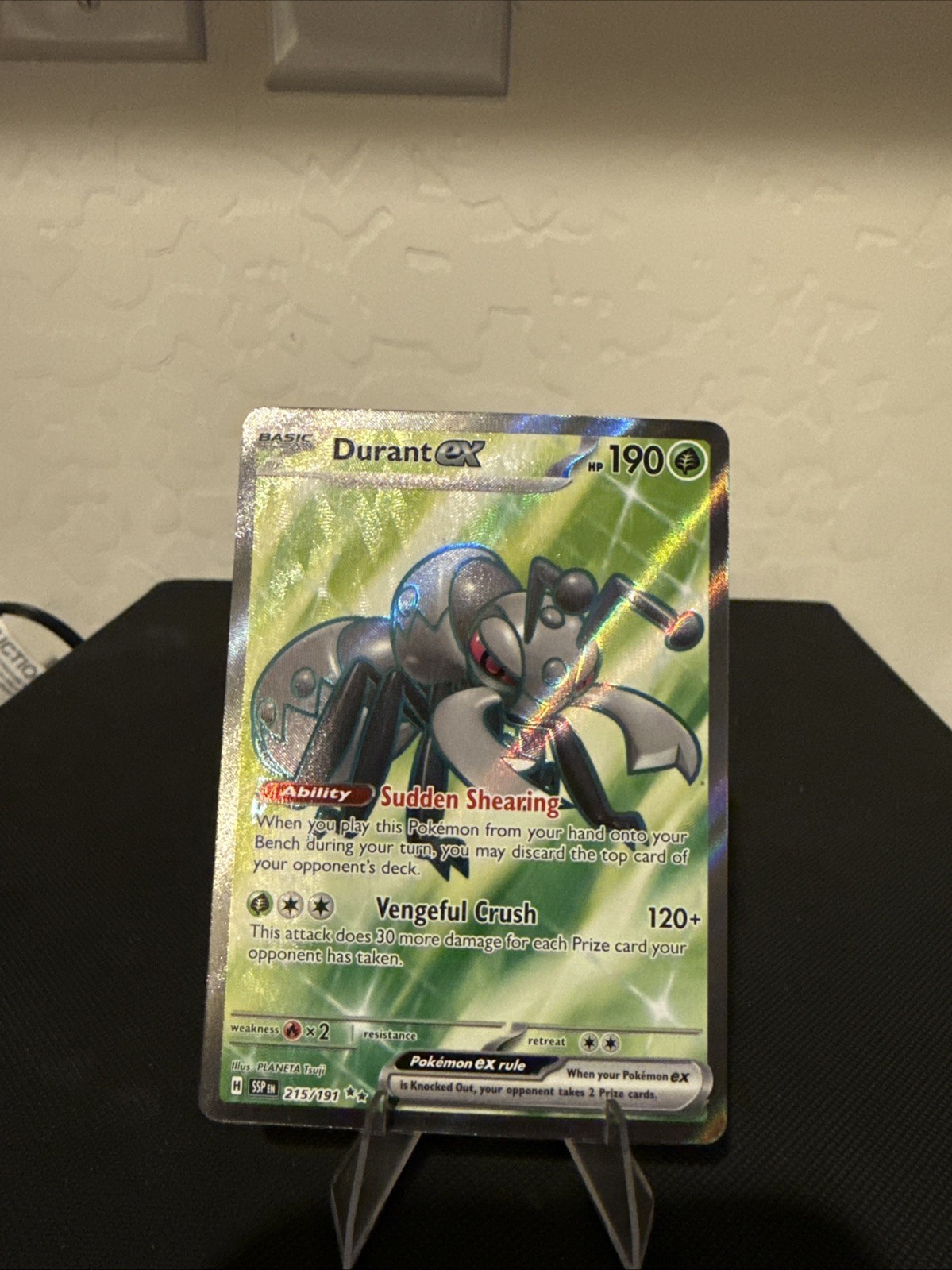 Durant ex 215/191 Full Art Rare Pokemon Surging Sparks SV8 NM