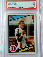 1984 Topps  #63 JOHN ELWAY RC PSA 7 NM