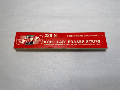 Koh-I-Noor Rapidograph 288-N Manual Eraser Strips 10 For 48 Holder .25  X 7 