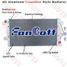 4 Row Radiator For 2001-2005 Chevy Silverado/GMC Sierra 2500 3500 Pickup 6.6L V8