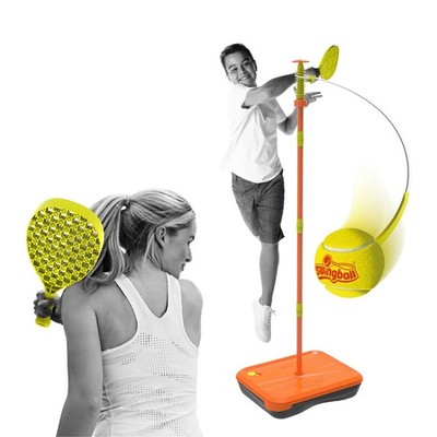 Swingball Tournament - Tether 48 inches, Tennis Game - Orange/Yellow