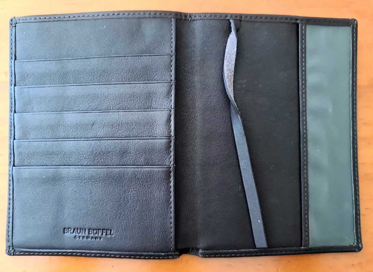 NEW Braun Büffel Leather Passport Cover - Luxury Travel Essential