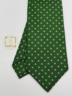 E. Marinella Naples - 100% Luxury Silk Tie - Handmade - Geometric - Pristine