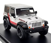 Greenlight 1/43 Jeep Wrangler Rubicon 2014 Silver Diecast Scale Model Car