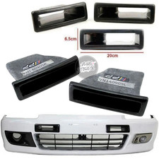Front Bumper JDM Style Air Duct Vent Scoop Vent Fit For 92-95 Honda Civic EG EG6