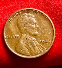 1926-S Lincoln Wheat Cent Penny VG/F Semi-Key Low Mintage San Francisco JC 857