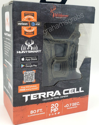 Wildgame Innovations TERRA CELL CELLULAR TRAIL CAMERA 20 MP 80 FT VERIZON & AT&T