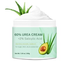 Urea Cream 60 plus 2 Salicylic Acid for Feet Maximum Strength Foot Cream For