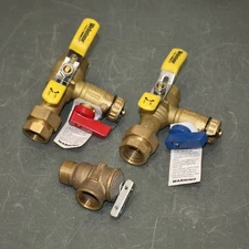 Webstone Tankless Water Heater Service Valve Set 54443WPR, 3/4" Sweat, Brass
