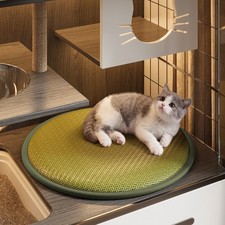 Rattan Woven Floor Seat Pad 30cm Round for Meditation Balcony Relaxation