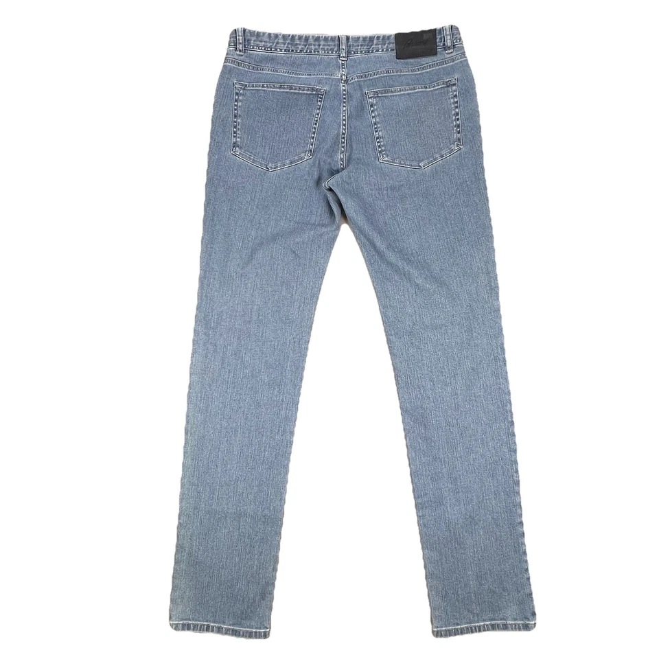 Brioni Meribel Regular Fit Jeans Men's Size 36x33.5 Light Wash Made In Italy - Image 2 of 4