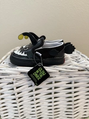VANS Unisex Toddler V ANGLER FISH Loafer Sneakers Size 5 GLOW IN THE DARK! - Image 1 of 4