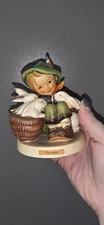 Goebel M.I. Hummel Figurine #58/0 " Playmates" Boy w/ rabbits, TMK-4