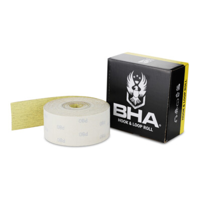 BHA 2-3/4'' Inch x 20 Yard Gold Hook and Loop Longboard Sandpaper Continuous Roll