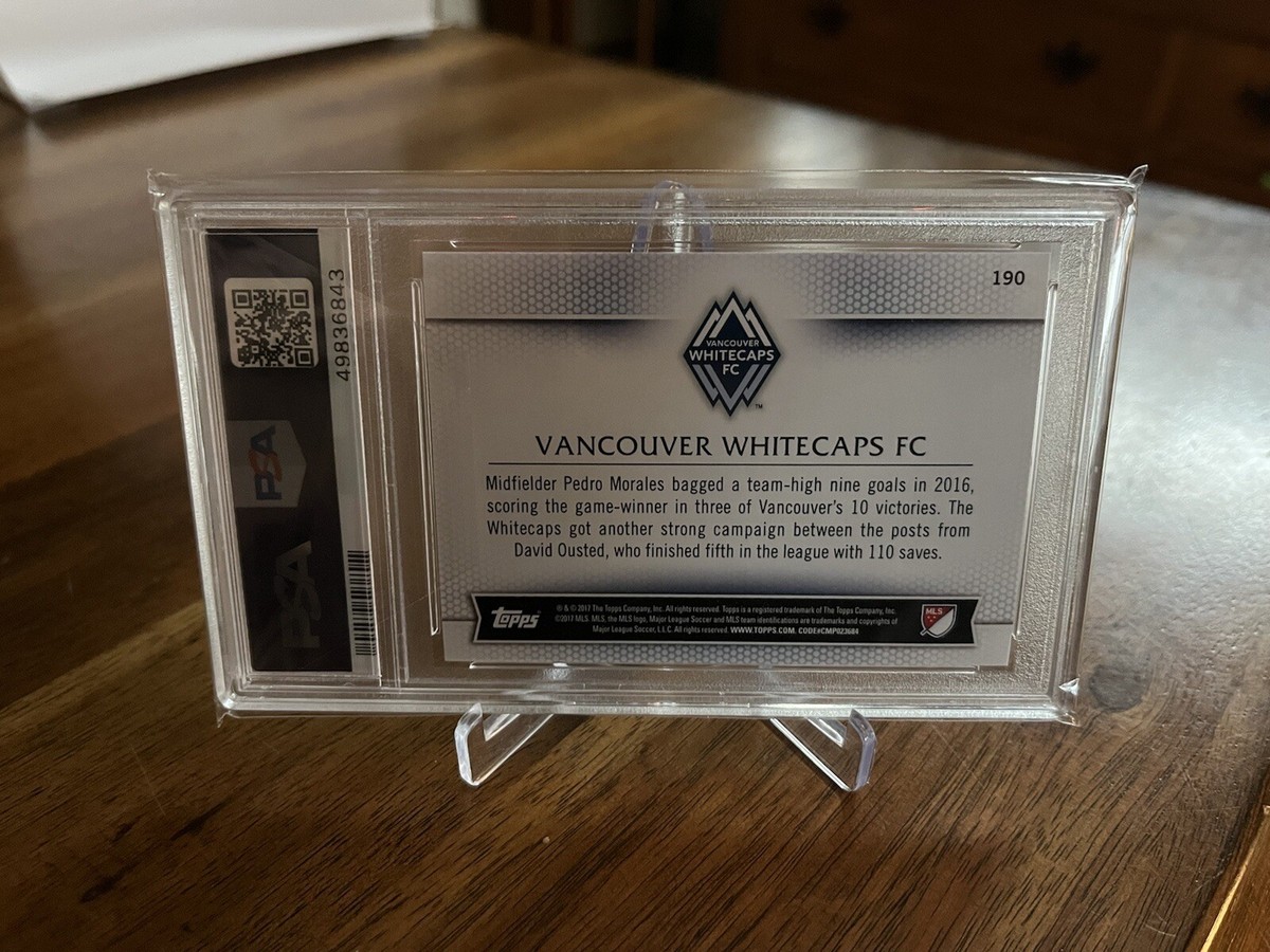 2017 Topps MLS #190 Alphonso Davies Rookie RC Vancouver Whitecaps PSA Mint