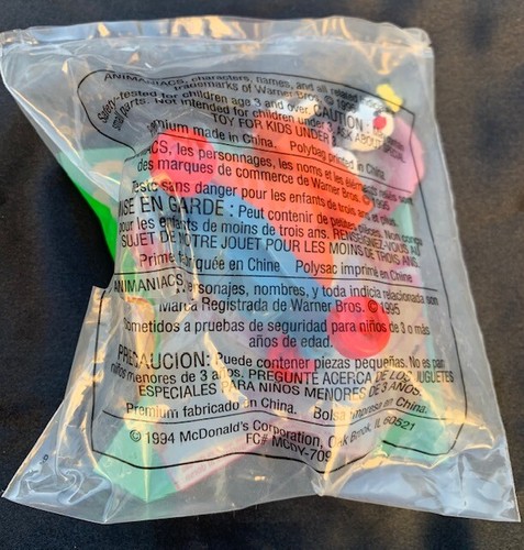 *SEALED* 1994 MCDONALDS HAPPY MEAL TOYS ANIMANIACS #3 DOT & RALPH VEHICLE - Picture 2 of 2