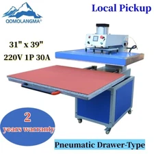 31" x 39" Pneumatic Drawer Type Large Format Heat Press 220V 1P 30A Local Pickup