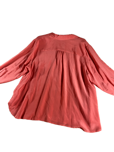 Talbots Blouse Women’s Petite 3XP button up pink SILK NEW Classic washable - Picture 7 of 17