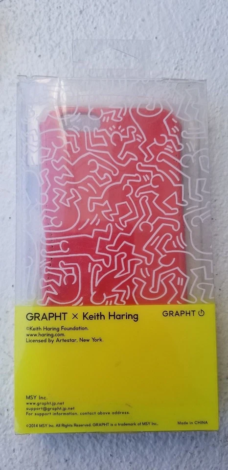 Keith Haring Collection Flip Cover Apple iPhone 6 6S Radient Baby/Red x Yellow - Image 3 of 4