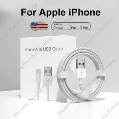 USB Charger Cable For Apple iPhone 14 13 12 11 Pro Max XS 8 7 6 5 Charging Cord