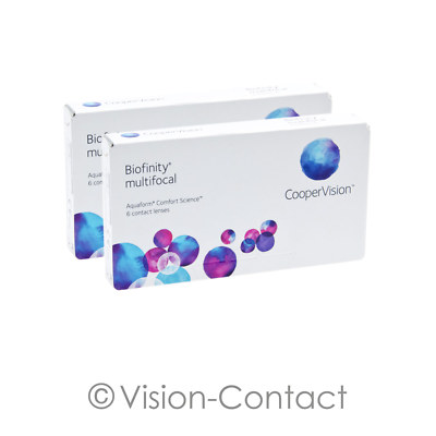 Biofinity multifocal 2 x 6 multifokale Kontaktlinsen Monatslinsen Cooper Vision