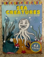 Sea Creatures Coloring Book For Kids: Ocean Animals Education Early Learning Pre